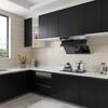 Self adhesive wallpaper 40cm household black wood grain simple waterproof home decoration oil resistant kitchen cabinet desktop