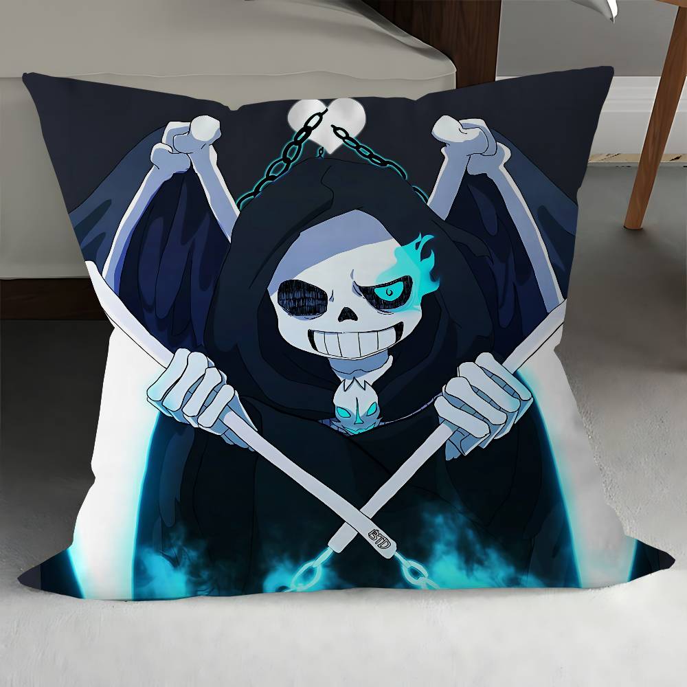

SANS U-Undertale Pillow Gifts Home Office Furnishings Bedroom Sofa Car Cushion Cover Case 45x45cm 12x12Inch