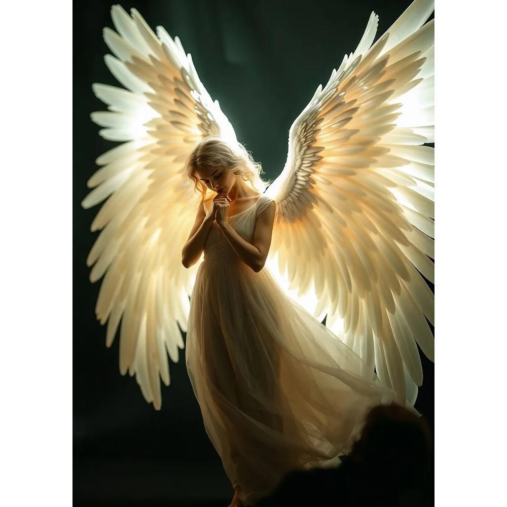 Beautiful Guardian Angel Poster Vintage Timeless Angelic Spiritual Prints Canvas Painting Girly Wall Art Picture Home Room Decor