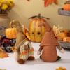 Season Decors Thanksgiving Harvest Season Bendable Hat Standing No Face Doll Decoration for Festival Environment