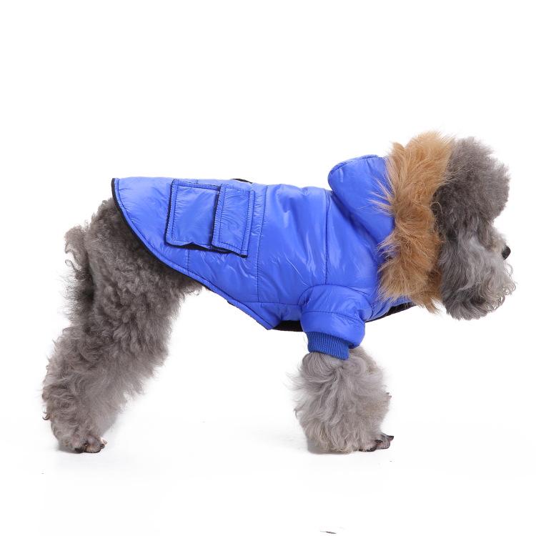Warm Quilted Dog Jacket: Lamb Fleece Zipper Coat for Winter