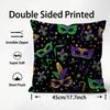 Famous Mardi Gras Ball Cushion Cover Plush Fabric Soft Double-Sided Printed Sofa Warm Winter Home Child Gift Pillow Case