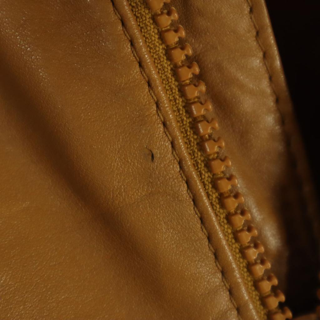 Langarm Füllung in Baumwoll-Lederjacke M Braun Herren Gebraucht