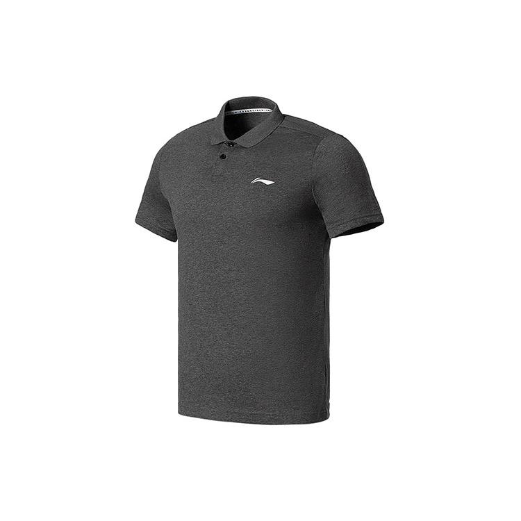Li Ning Training Series Polo Shirt Men s Dark Heather Gray APLS161-2 XXXL