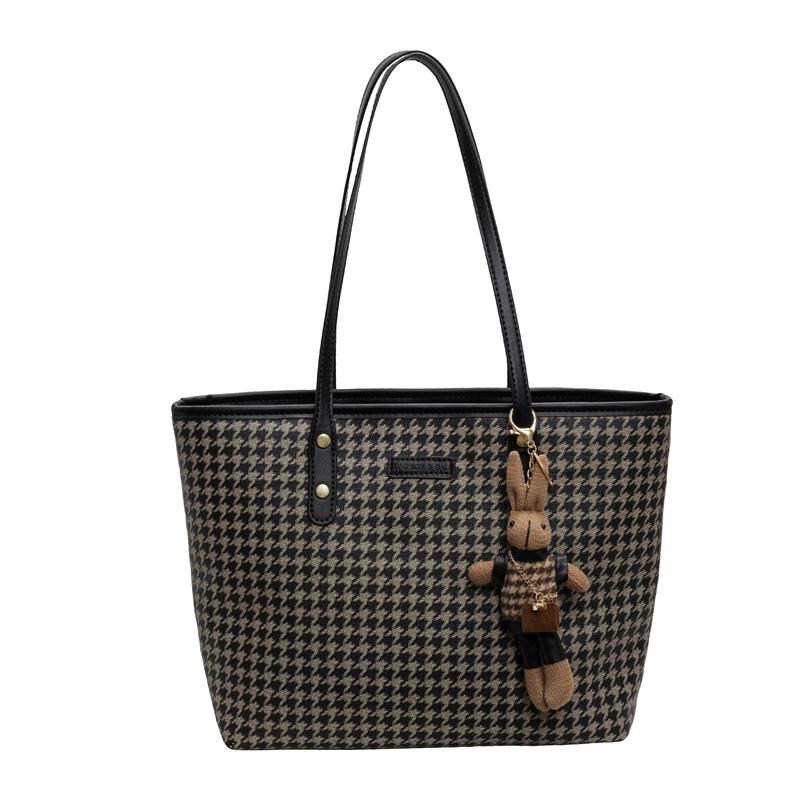 

Qiandongge bag women s new trendy with high-quality texture shoulder canvas bag commuter large-capacity tote bag чёрный