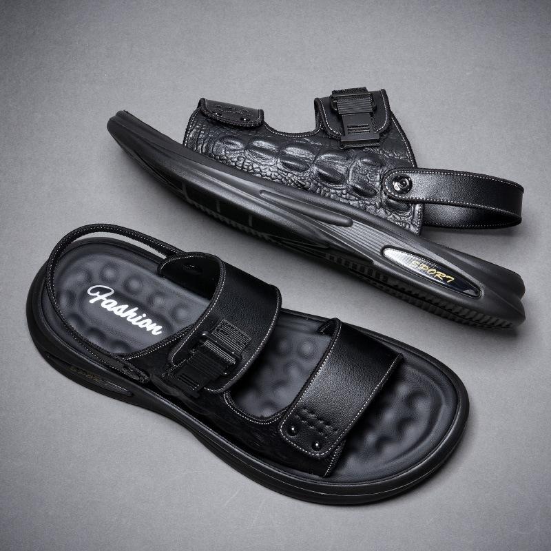 Men's sandals 2025 summer new casual outdoor driving dual-purpose Korean version of the trend open-toed sandals