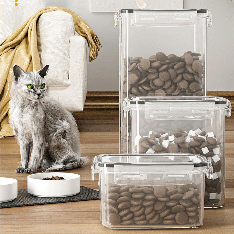 Thickened Grain Storage Container: Moisture-Proof, Sealed Pet Food Bucket for Cats and Dogs