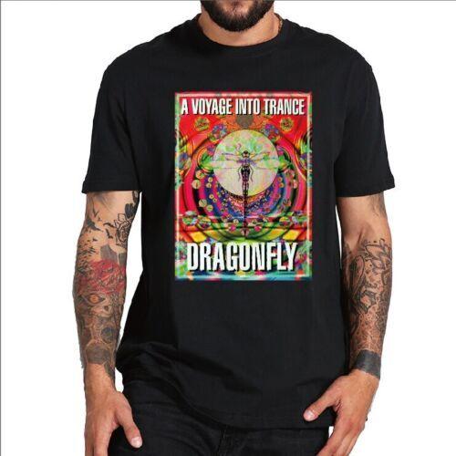 Psychedelic Music Dragonfly Records Voyage Into Trance Mens Cotton T-Shirt S разноцветный