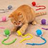 Balle Taquineuse Automatique Résistante, Balle Jouet, Outil Amusant et Anti-Stress avec Corde, Fournitures pour Animaux de Compagnie, Balle Sauteuse
