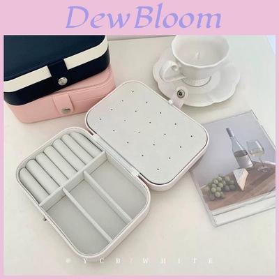 Vintage Leather Jewelry Box For Earrings Bracelets And Rings With Elegant Storage Solution