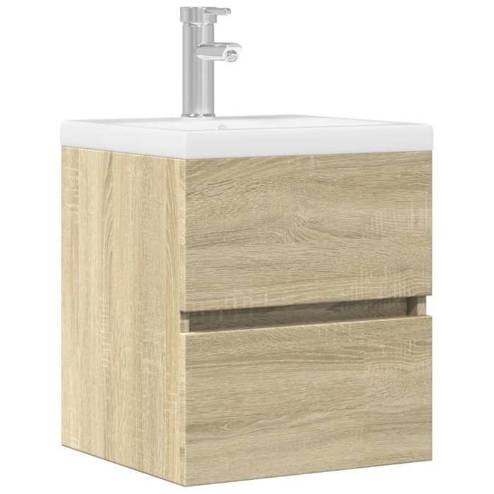 VidaXL Sink Cabinet Sonoma Oak 41x38.5x45 Cm Engineered Wood 856236