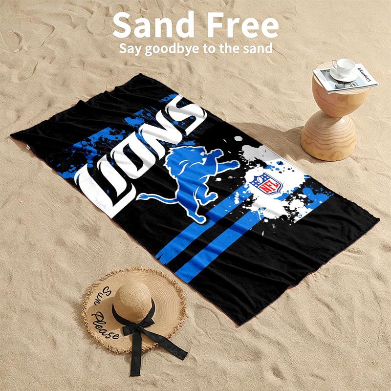 Detroit Lions Beach towels also serve as bath towels summer essential a musthave for the outdoors the beach and the pool