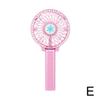 (Pink) 3 Modes Portable Folding Desk Fan Mini Hand-held Cooler Cooling USB Rechargeable