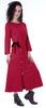 Moomaya Full Sleeves Maxi Dress Long Button Down Solid Casual Slit Dresses