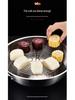 304 Stainless Steel Steaming Rack - Insulated Separator for Household Steamed Dishes with High & Low Feet Configuration.