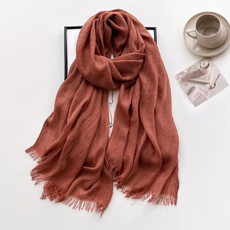 New Ramadan Big Size Women High Quality Muslim Hijabs Plain Solid Color Scarf Shawls Lady Wraps Headwear Pashmina