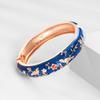 Hanfu Accessories Vintage Cloisonne Bangle Hollow Out Flower Bracelet  Festival Gifts