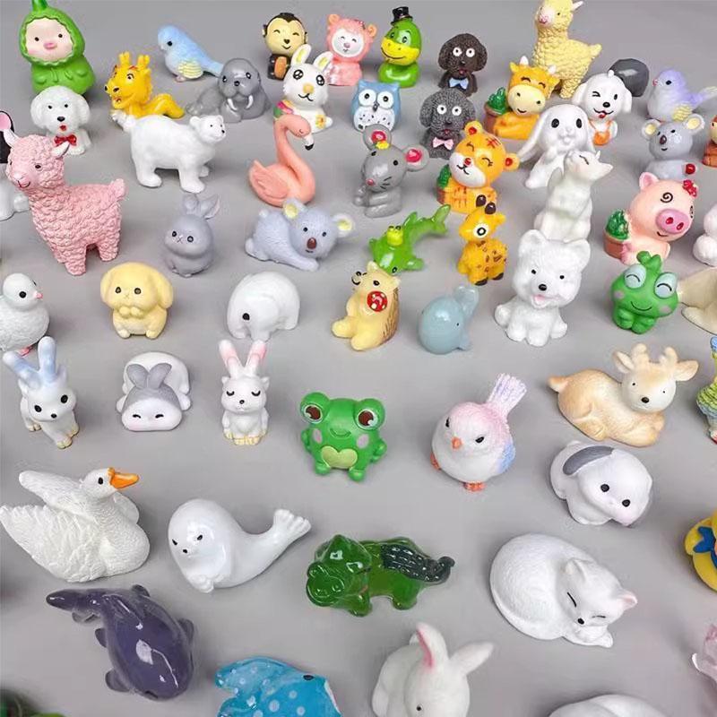 Small Gift Mini Independent Packaging Blind Bag Surprise Kawaii Animal Model Toy Bear Pig Blind Box Birthday Party Favors