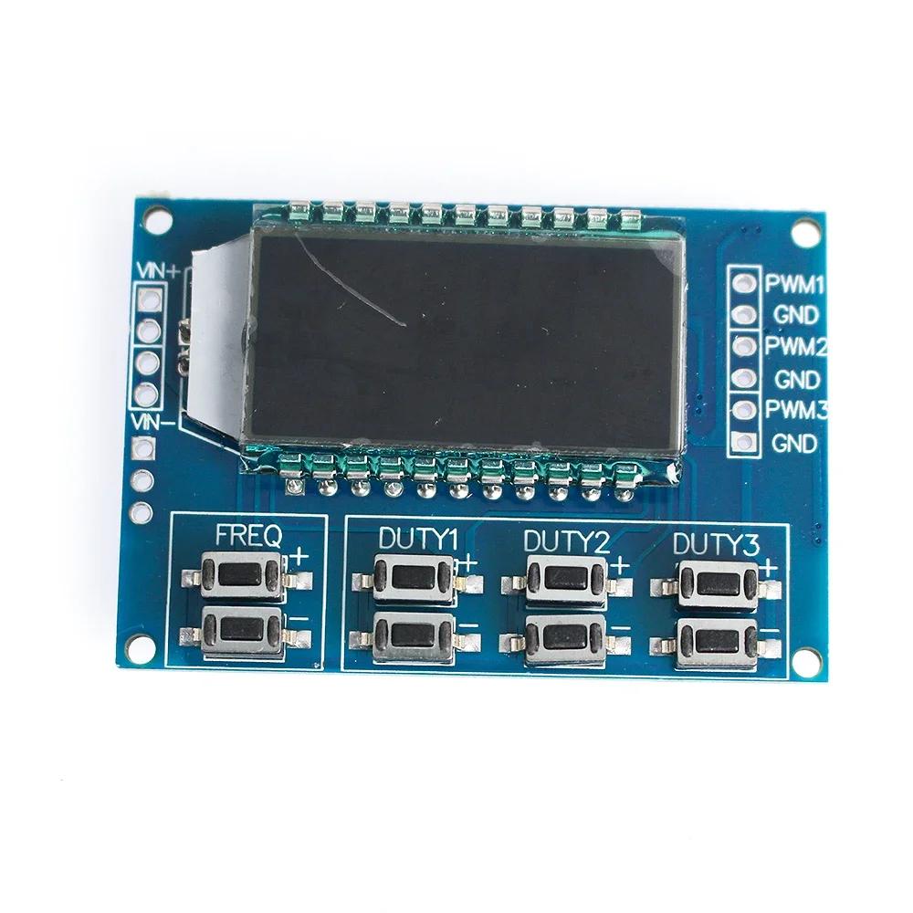 PWM Signal Generator PWM Pulse Frequency Duty Cycle Adjustable Module LCD Display 3.3V-30V PWM Board Module