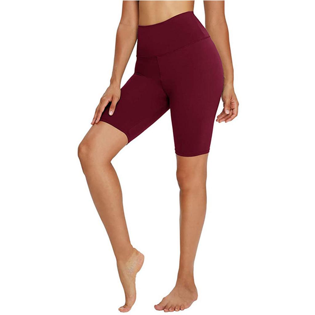 Women's Barely-There Yoga Shorts, Peach Buttocks Fitness Pants, High-Elastic Tight Abdomen-Lifting Buttocks Cycling Pants
