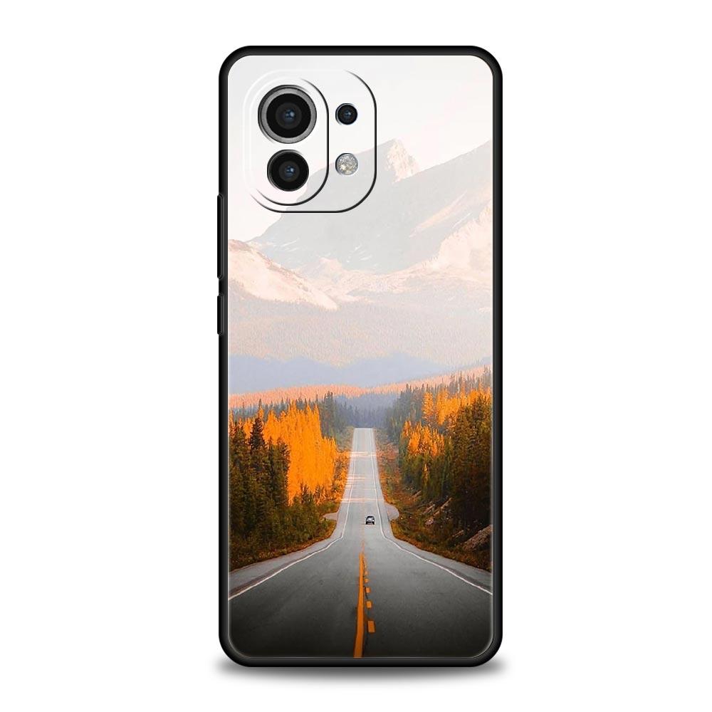 On The Road Scenery Phone Case For Xiaomi Mi 17 15T 15 14 14T 13T 12T Pro 12 13 Lite 5G 11T Poco X6 X7 X5 Pro Soft Cover