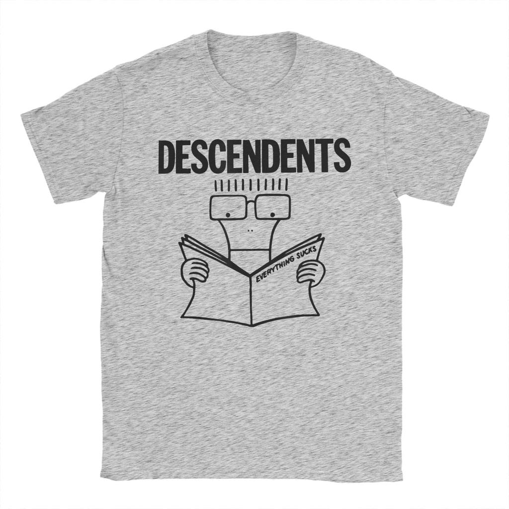 Descendents Hardcore Punk Rock Cotton T Shirt For Men Summer Y2K Retro T-Shirts Crewneck Harajuku Tees Oversized Cheap Clothes