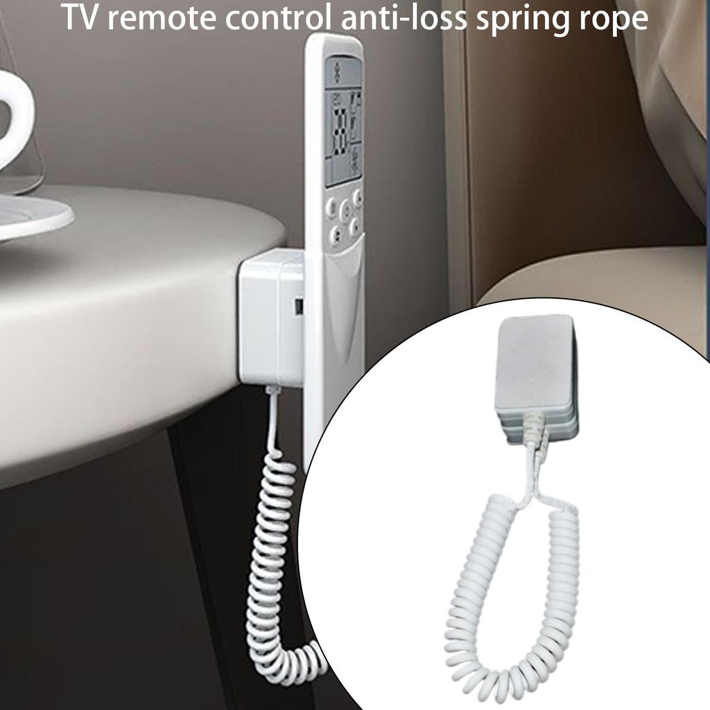 Remote Control Anti-Lost Rope Wall-Mount Remote Control With Extendable Spring Curly Wire Hardware Cable Lock For Phones