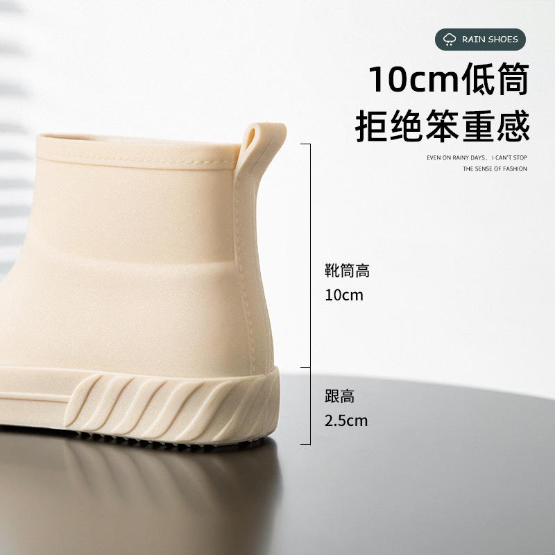 Japanese rain boots New short tube lightweight water boots rubber shoes in summer