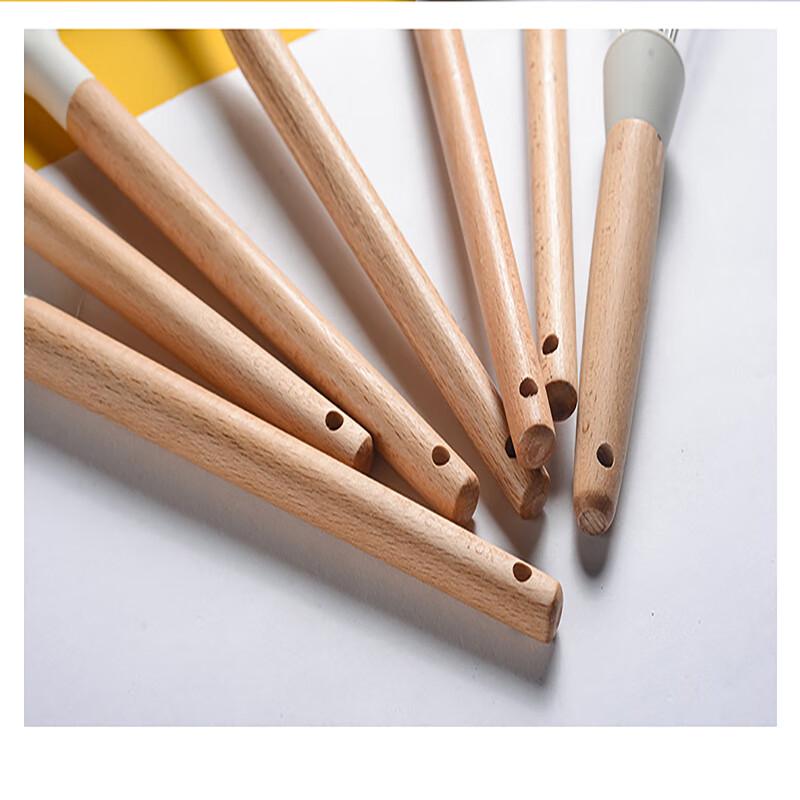 Xidian 11-Piece White Silicone Kitchen Utensil Set