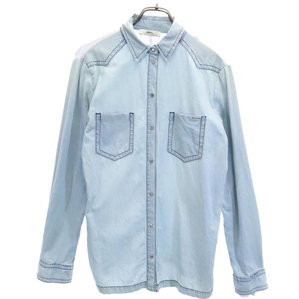 

DIESEL Long sleeve Layered sleeves shirt S Blue Women Used