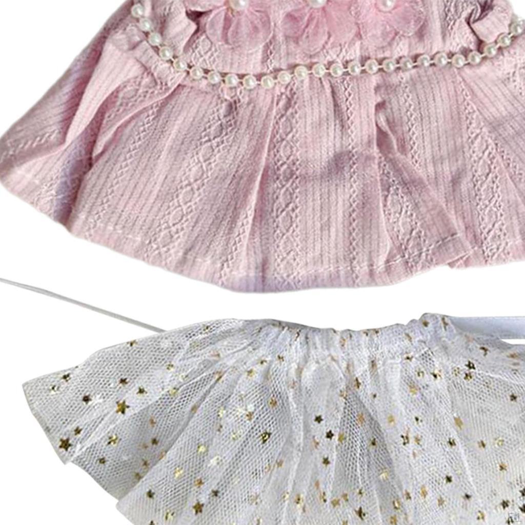 20cm Doll Outfit with Gauze Skirt And Hair Accessory for Collectors