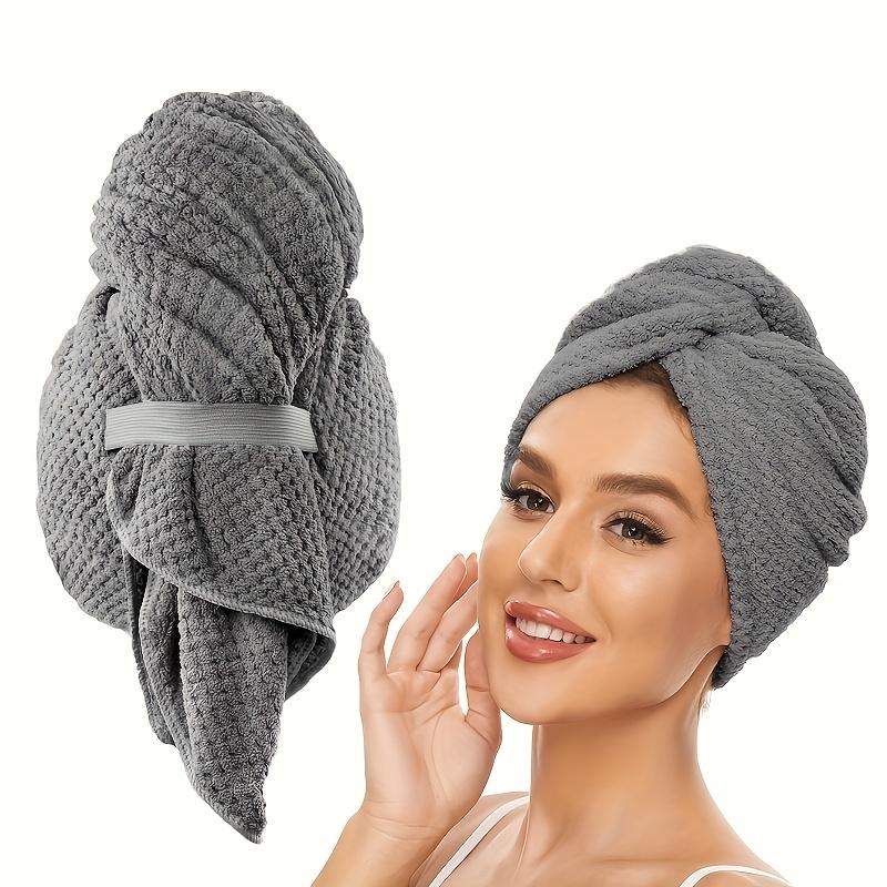 Extra Large Soft Hair Towel Wrap Quick Dry Microfiber Hair Turban for Long Hair