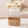 Cream Style Paper Towel Holder Plastic Napkin Storage Case Nordic Paper Towel Dispenser  Household