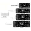 Gaming Mouse Pad Black White Gothic Butterfly Moth Pattern Deskmat Non-Slip Rubber Keyboard Mat Grunge XXL Desktop Table Mat