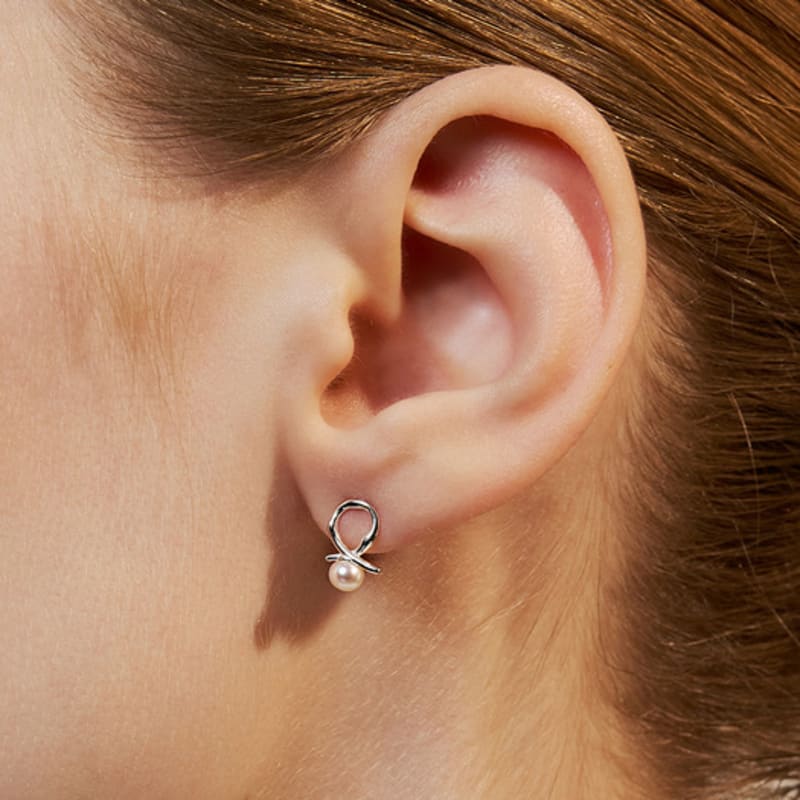 Hei [sv925] Pretty Pearl Earring