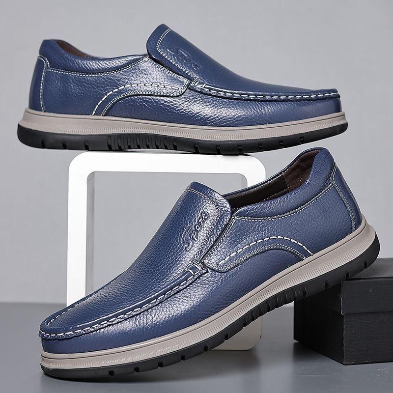 Autumn new fashion casual versatile men's simple non-slip wear-resistant soft bottom business