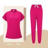Women's V-Neck Scrub Suit - Cross-Border Nurse & Doctor Workwear Fashion