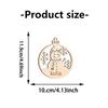 1pc Custom Wooden Round Ornament, Christmas Tree and Snowman Styles,Christmas Decoration, Durable Ornament, Holiday Party Decor