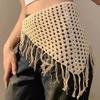 1 Stück Damen Dreiecksschal Y2K Verstellbar Quastenakzent Lässig Schickes Accessoire Für Reisen
