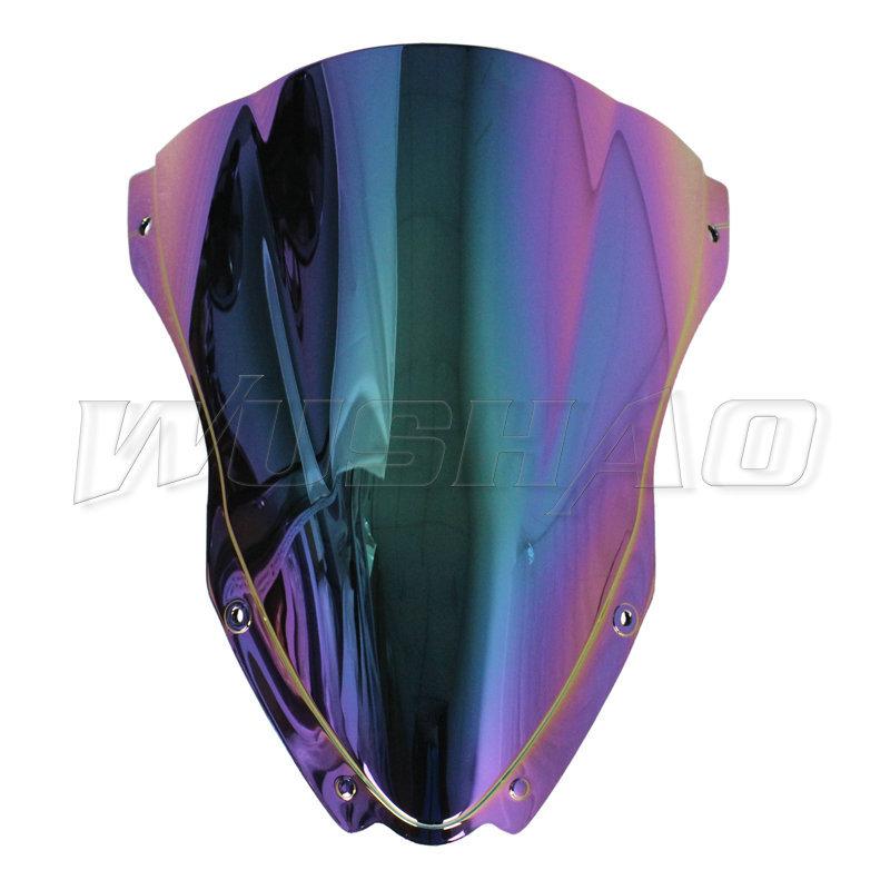 Motorcycle Double Bubble Windshield WindScreen Screen For 2016 2017 2018     Kawasaki Ninja ZX10R ZX-10R ZX 10R