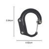 Locking Carabiner Heavy Duty D Shaped Aluminum Carabiner Clip 360Degree Rotating Folded Joints Hooks Aluminum D Shaped Clip Hook
