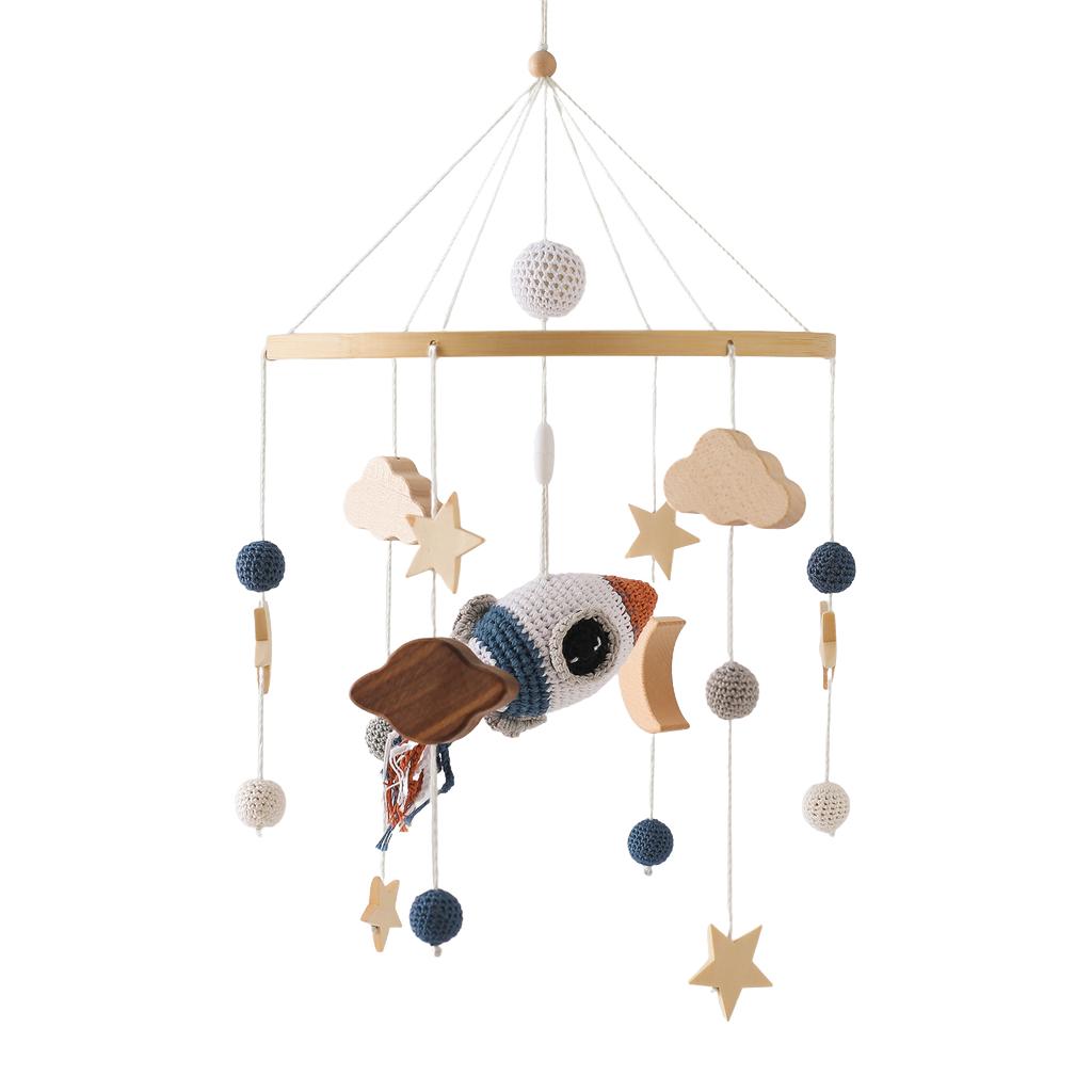 Baby Wooden Bracket Bed Bell 0 6 Months Toy Bracket Accessories Hanging Bracket Soft Mobile On The Bed Baby Room Decoration Crib