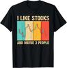 T-shirt Unisexe Drôle Trading Bourse Courtier en Bourse Day Trading Marketing Amoureux Cadeau