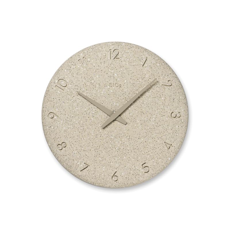 Lemnos Analog Wall Diatomaceous Earth BG Clock, (Washed Finish), Beige, NY23-06 бежевый