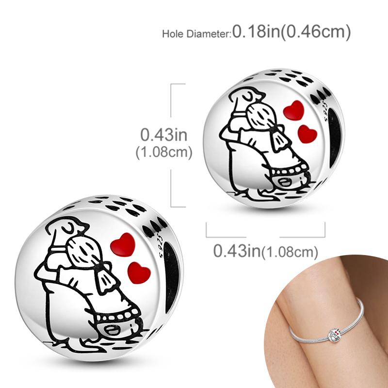 

New Copper Plated Cute Dog Pets Charms Beads Fit Original Bracelet Charms Diy For Women Pendant Beads Jewelry Gift