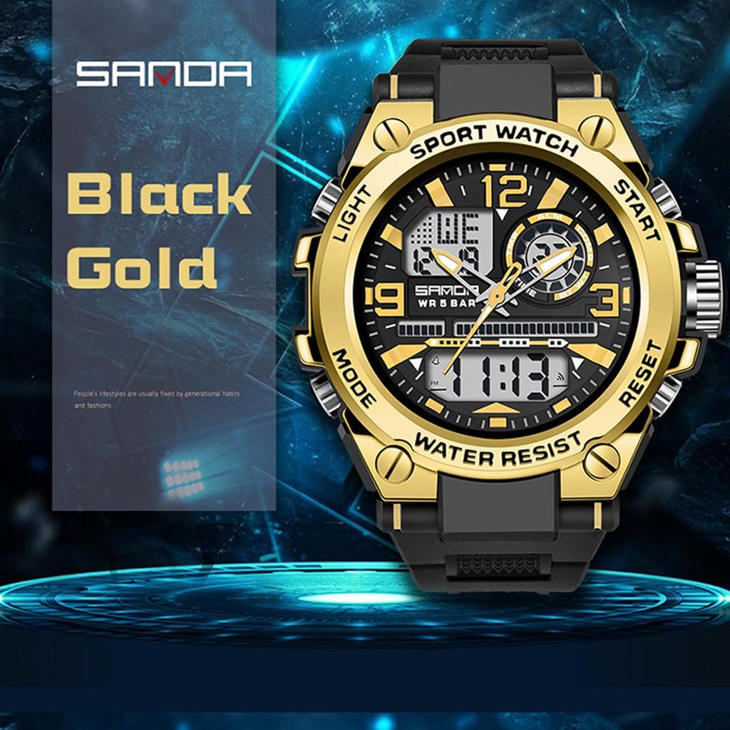 Products Sanda Zb Phantom New Trend Cool Special Cool Special Clear Watch Mens Waterproof Nights Fantasy Sports Electronics