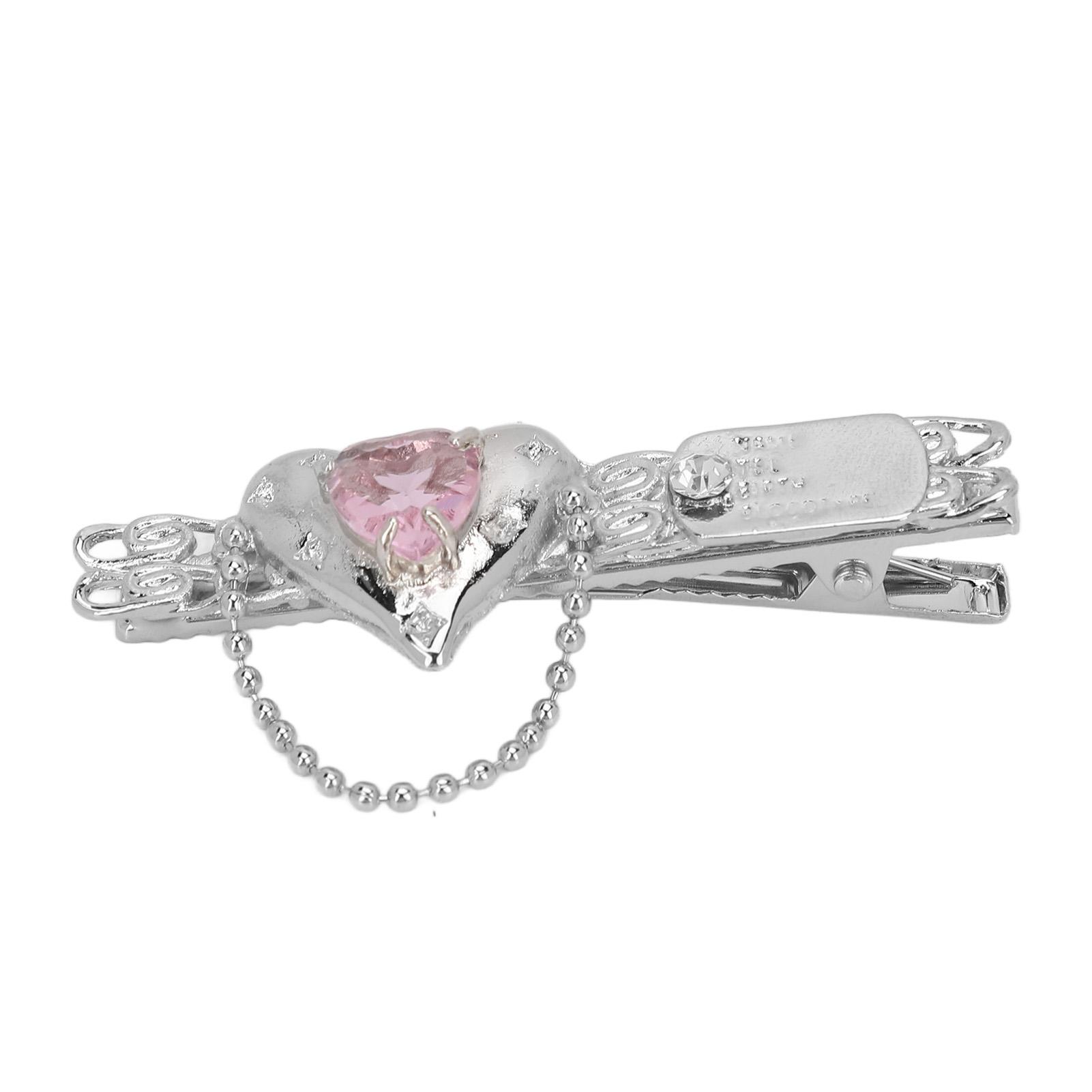 

Hair Clip Rhinestone Alloy Steel Women Barrette Girl Hairpin Lovely Style Accessory