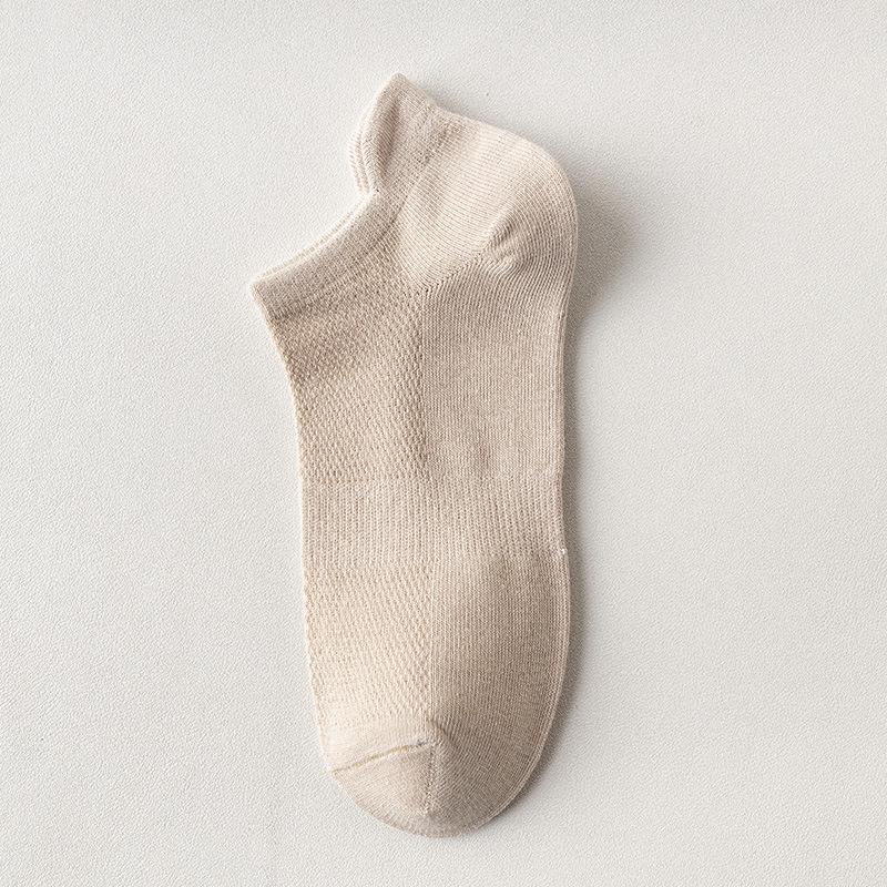 Plus Size Men's Summer Low-Cut Sport Cotton Socks, Breathable & Odor-Resistant, Size 46-50