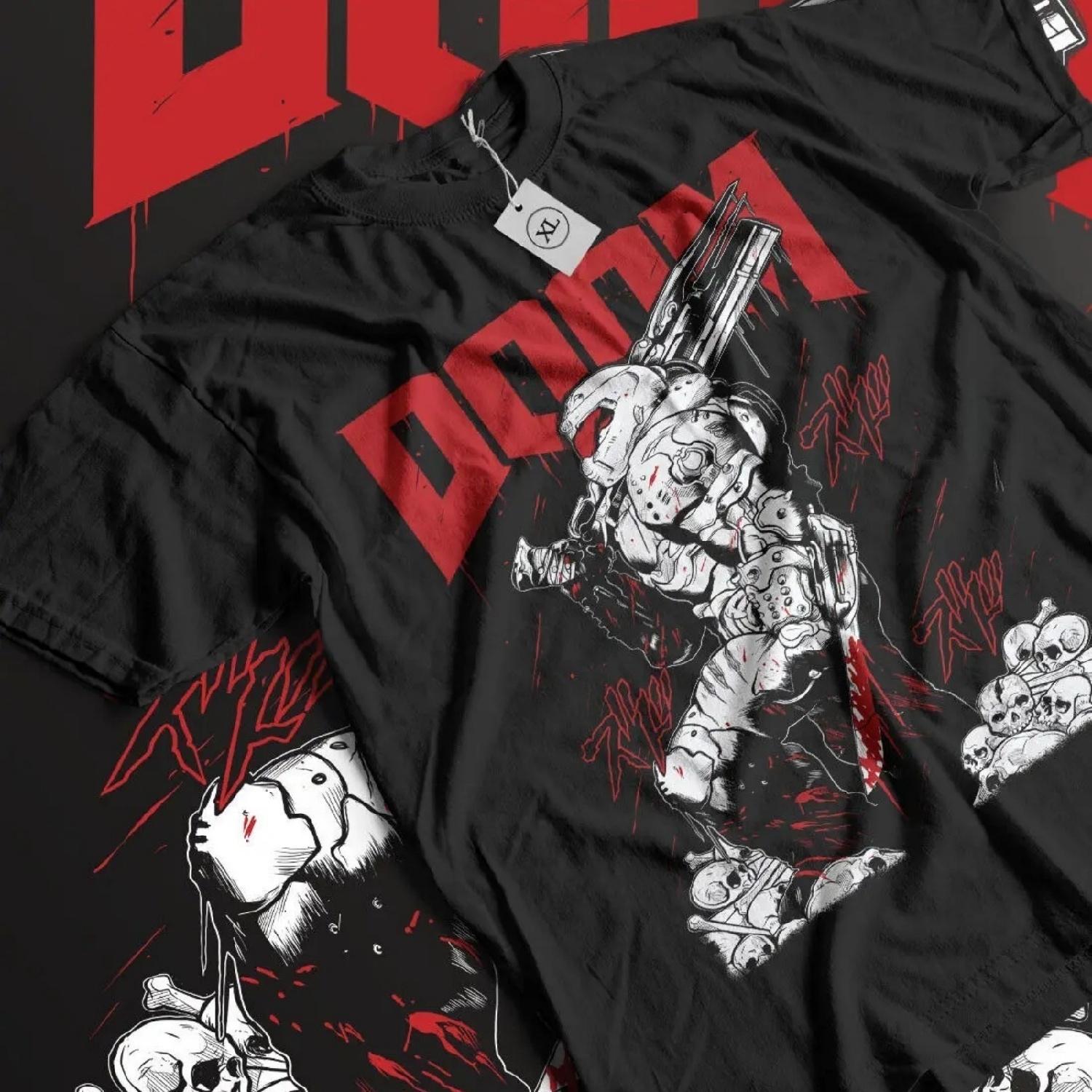 OG D00M Slayer tee Premium Unisex T-shirt All Size XXXXXL разноцветный