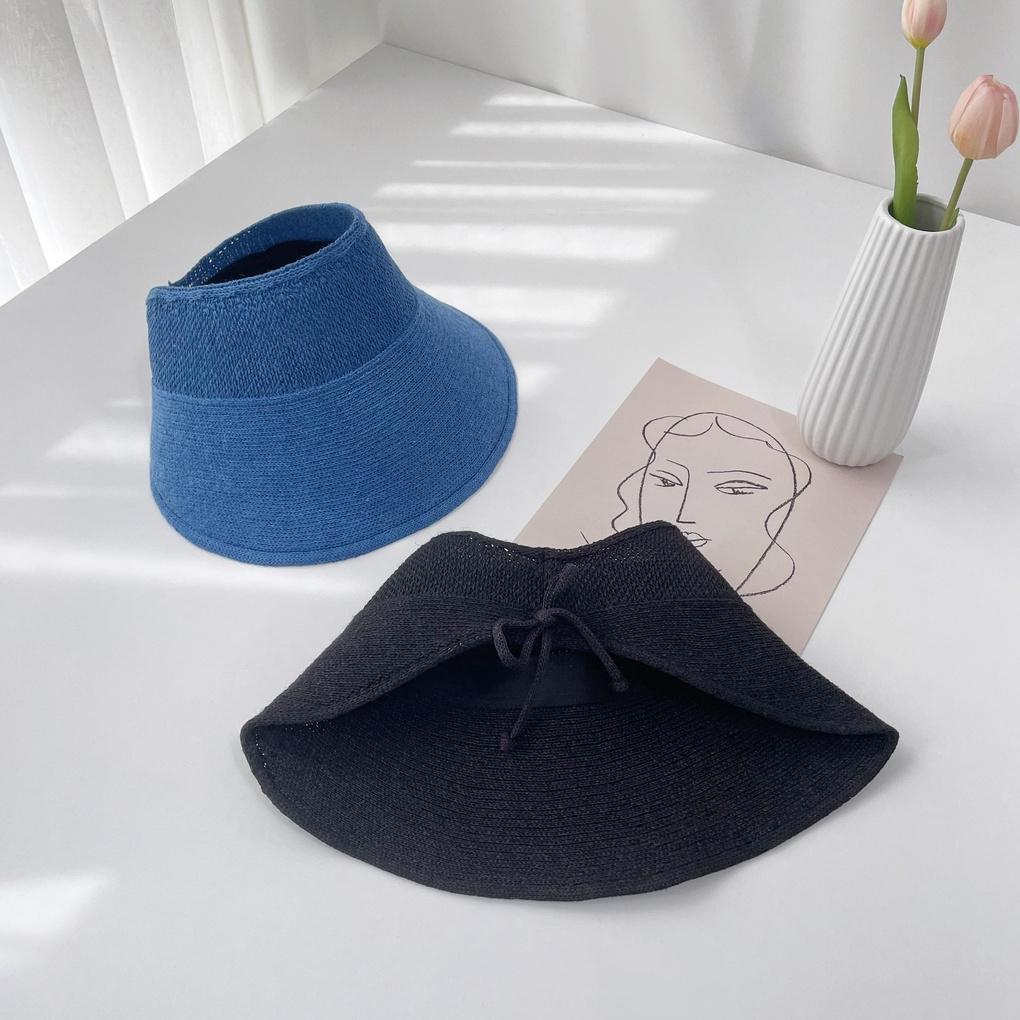 Women's and Men's Daily Overfit Ribbon Sun Cap Hat